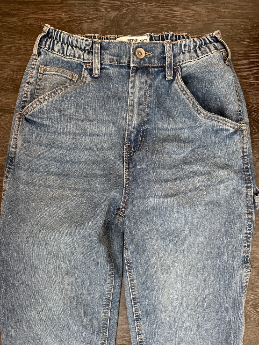 Ardene Medium Wash ‘Mom’ Jeans / Utility Pockets / Teen Denim / Tween Denim - Picture 6 of 6